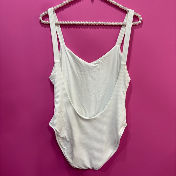 Vitamin A Leah Eco Rib One Piece Swimsuit White - Picture 3 of 6
